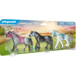 PLAYMOBIL 70999 3 Pferde: Friese, Knabstrupper & Andalusier