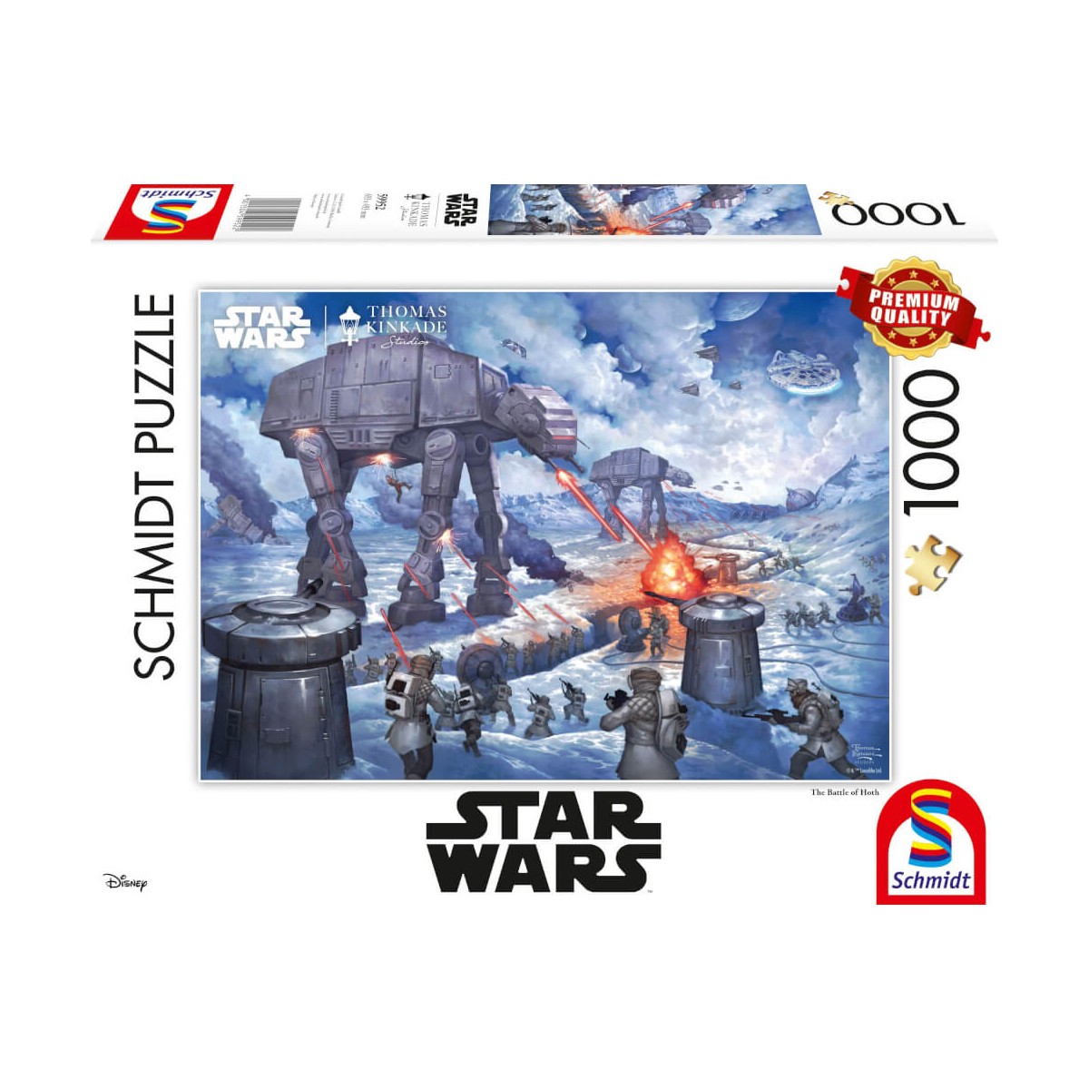 Schmidt Spiele 59952 Puzzle Thomas Kinkade Lucas Film Star Wars The Battle of Hoth 1.000 Teile