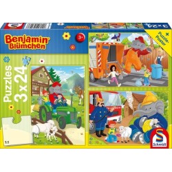 Schmidt Spiele Kinderpuzzle In Aktion, 3 x 24 Teile