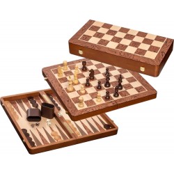 Schach-Backgammon-Dame-Set
