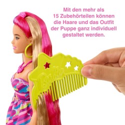 Mattel   Barbie Totally Hair Puppe im Blumenlook