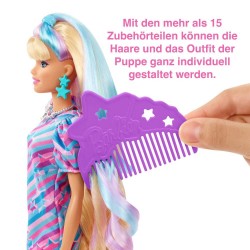 Mattel   Barbie Totally Hair Puppe im Sternenlook