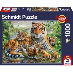 Schmidt Spiele   Tiger und Welpen, 1000 Teile
