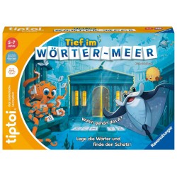 Ravensburger tiptoi 00103 Tief im Wörter Meer, Spiel für Kinder von 5 7 Jahren, für 1 4 Spieler