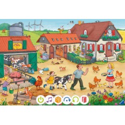 Ravensburger tiptoi 00136 Puzzle für kleine Entdecker: Bauernhof, Puzzle für Kinder ab 3 Jahren, für