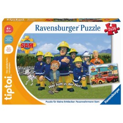 Ravensburger tiptoi Spiel 00135 Puzzle für kleine Entdecker: Feuerwehrmann Sam   2x24 Teile Kinderpu