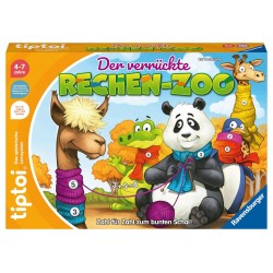 Ravensburger tiptoi Spiel 00104   Der verrückte Rechen Zoo   Lernspiel ab 4 Jahren, lehrreiches Zahl