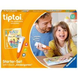 Ravensburger tiptoi Starter Set 00113: Stift und Wörter Bilderbuch Kindergarten  Lernsystem für Kind