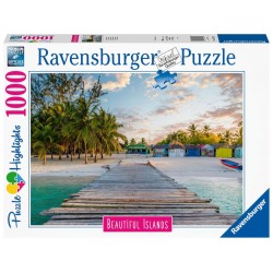 Ravensburger Puzzle Beautiful Islands 16912   Karibische Insel   1000 Teile Puzzle für Erwachsene un
