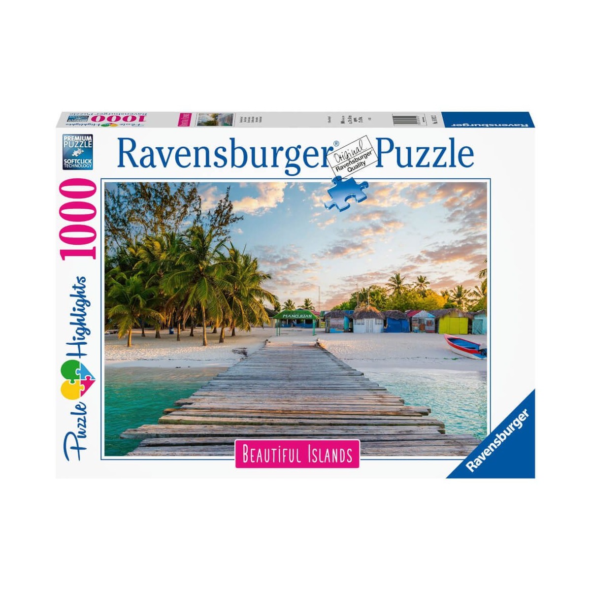 Ravensburger Puzzle Beautiful Islands 16912   Karibische Insel   1000 Teile Puzzle für Erwachsene un