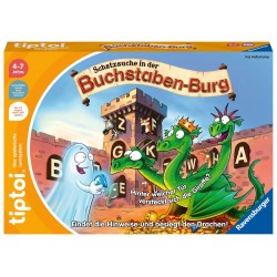 Ravensburger tiptoi 00124 Schatzsuche in der Buchstabenburg, Spiel für Kinder von 4 7 Jahren, für 1