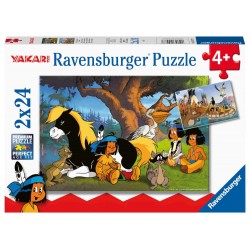 Ravensburger Kinderpuzzle 05577   Yakari und seine Freunde   2x24 Teile Yakari Puzzle für Kinder ab