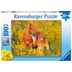 Ravensburger Kinderpuzzle 13283   Shetlandponys   100 Teile Puzzle für Kinder ab 6 Jahren