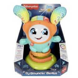 Mattel   Fisher Price DJ Hüpfi, Lernspielzeug mit Musik für Babys, deutsche Ausgabe