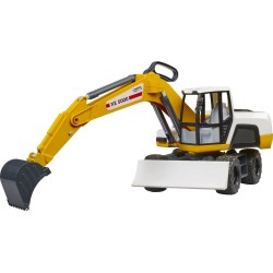 thumb-alternative:Bruder 03413 Mobilbagger (gelb weiß)