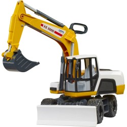 thumb-alternative:Bruder 03413 Mobilbagger (gelb weiß)