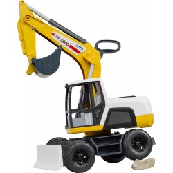 thumb-alternative:Bruder 03413 Mobilbagger (gelb weiß)