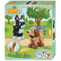 Hama® Bügelperlen Geschenkpackung 3 D Hund & Katze