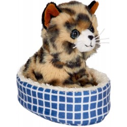 Katze Cleo im Korb   Lustige Tierparade