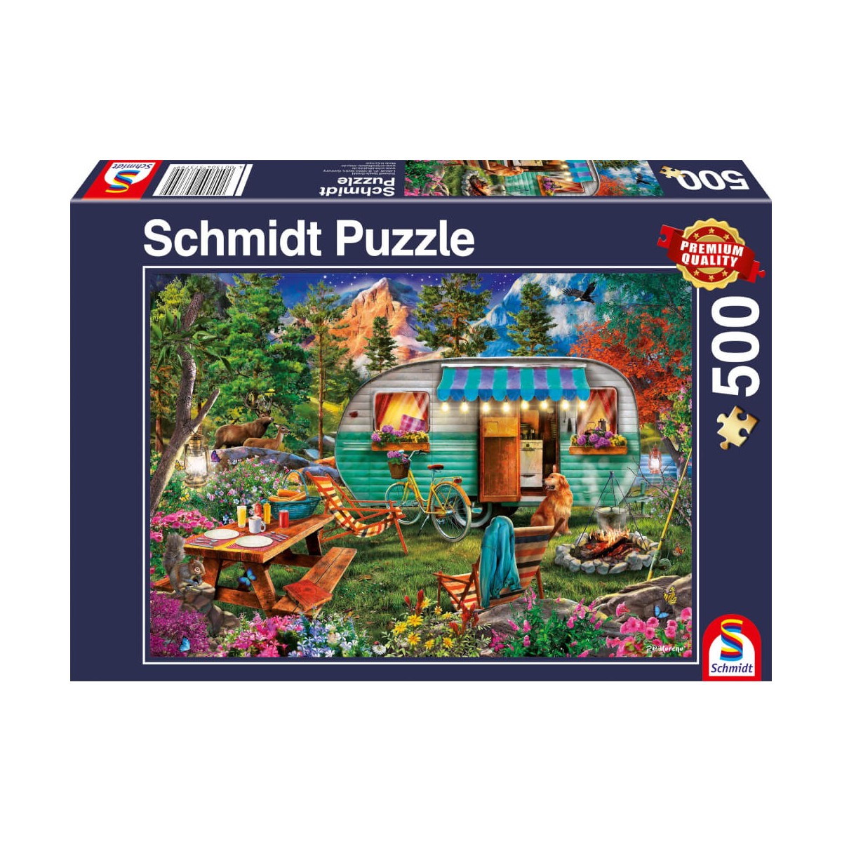 Schmidt Spiele 57379 Camper Romantik, Puzzle 500 Teile