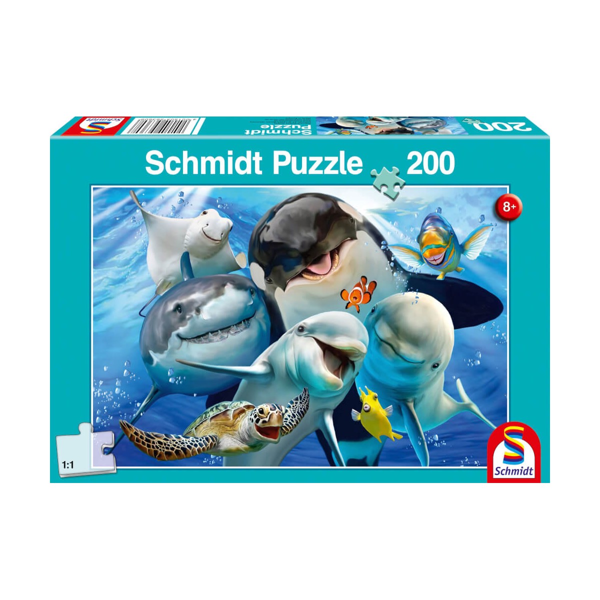 Schmidt Spiele Puzzle Unterwasser Freunde 200 Teile