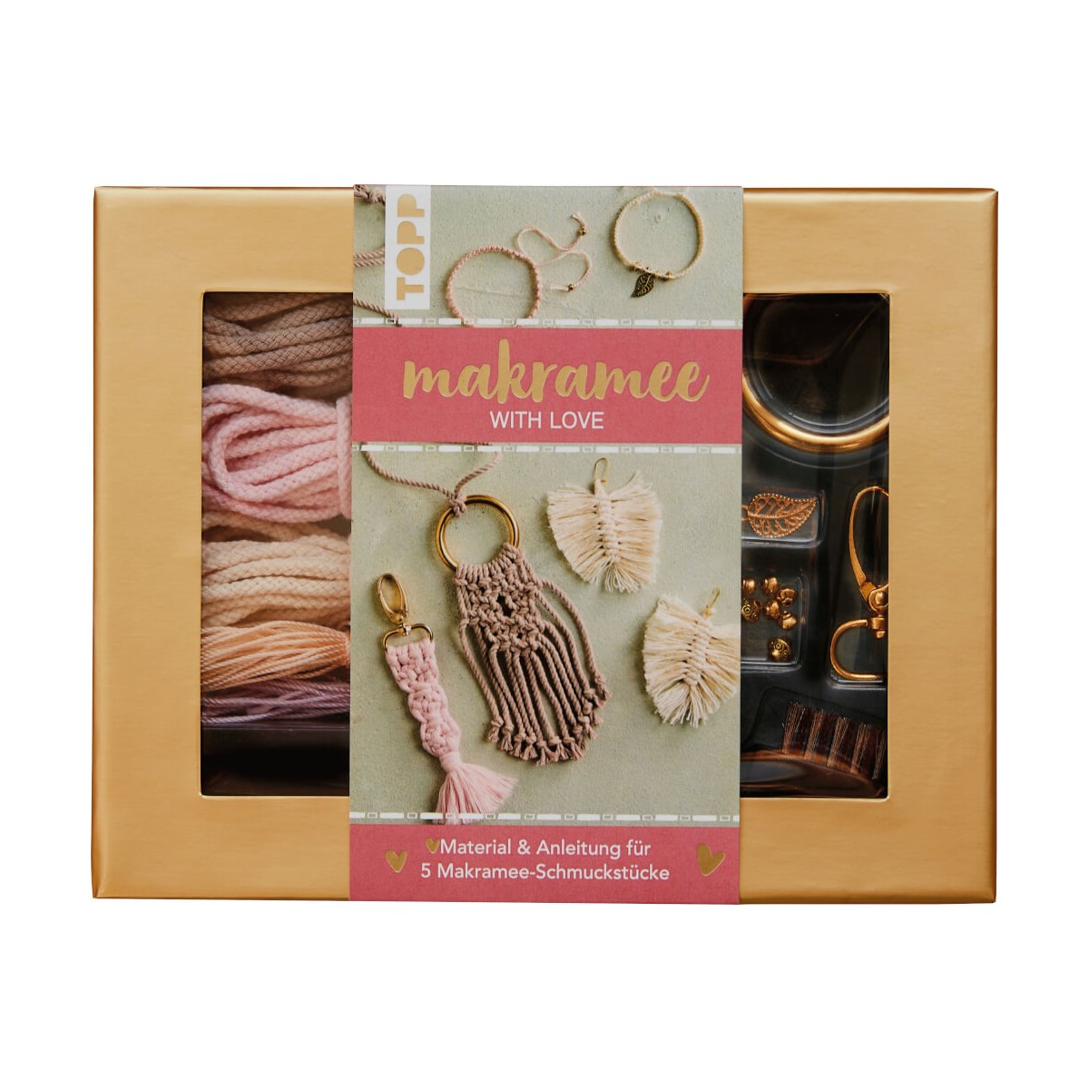 Makramee Schmuckset Love, sortiert