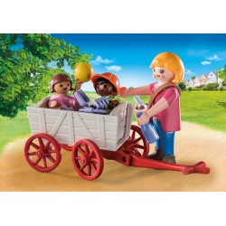 PLAYMOBIL 71258 Starter Pack Erzieherin mit Bollerwagen