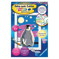 Ravensburger Malen nach Zahlen 28775   Kleiner Pinguin – Kinder ab 7 Jahren