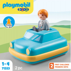 PLAYMOBIL 71323 1.2.3: Push & Go Car