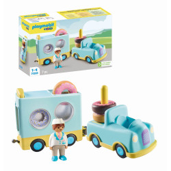 PLAYMOBIL 71325 1.2.3: Verrückter Donut Truck mit Stapel  und Sortierfunktion