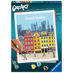 Ravensburger CreArt   Malen nach Zahlen 23520   Colorful Stockholm   ab 12 Jahren