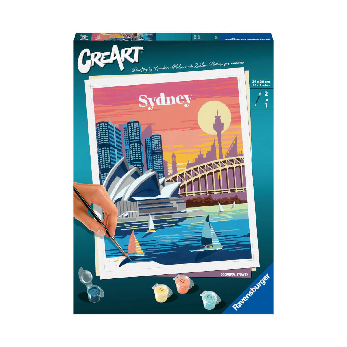 Ravensburger CreArt   Malen nach Zahlen 23526   Colorful Sydney   ab 12 Jahren