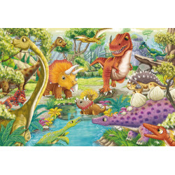 Puzzle Spaß mit den Dinosauriern 3x24Teile