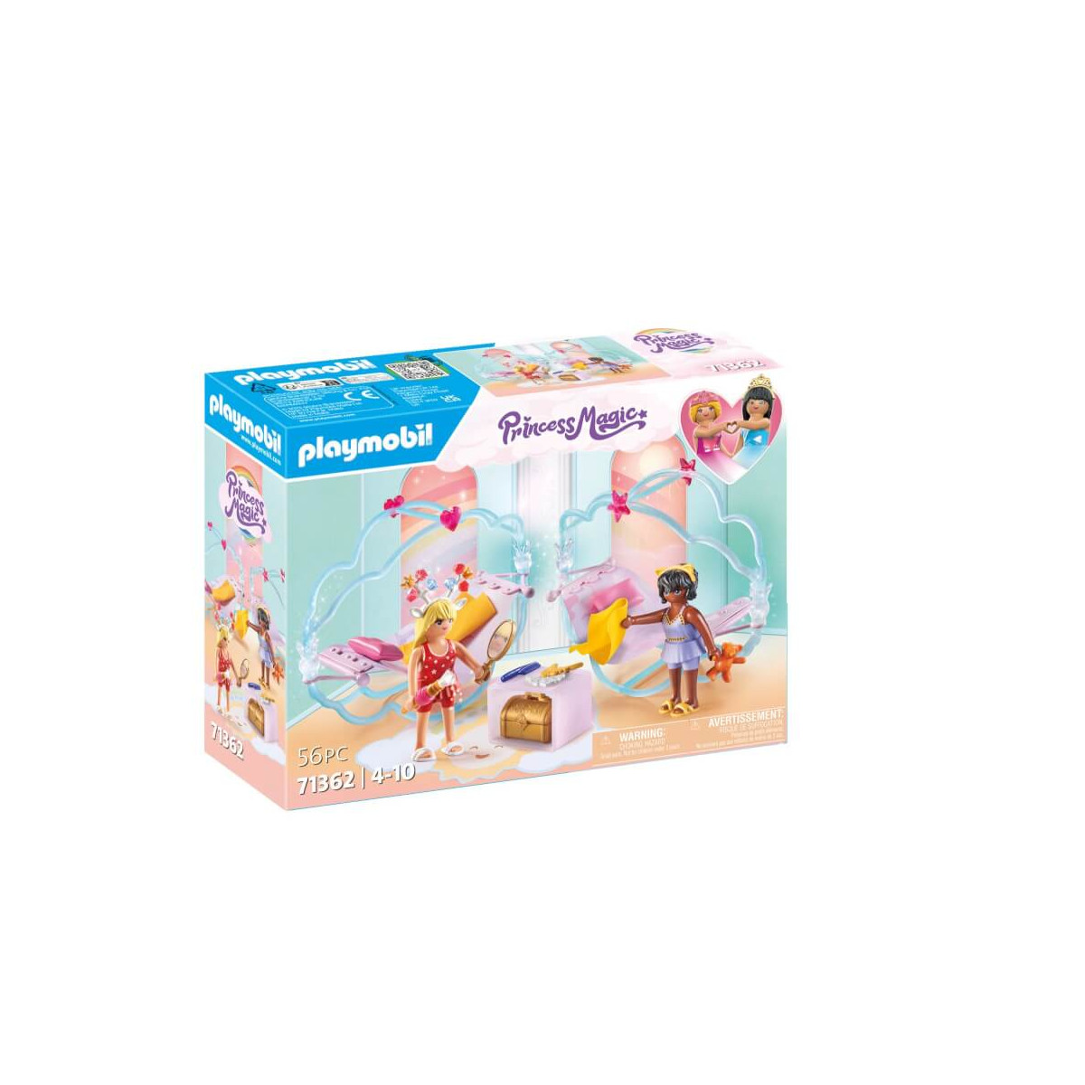 Playmobil Princess Magic: Spielset mit Prinzessinnenfiguren und Schlosszubehör auf der Verpackung.