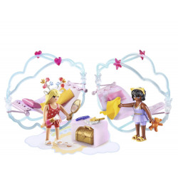 Playmobil Princess Magic: Spielset mit Prinzessinnenfiguren und Schlosszubehör auf der Verpackung.