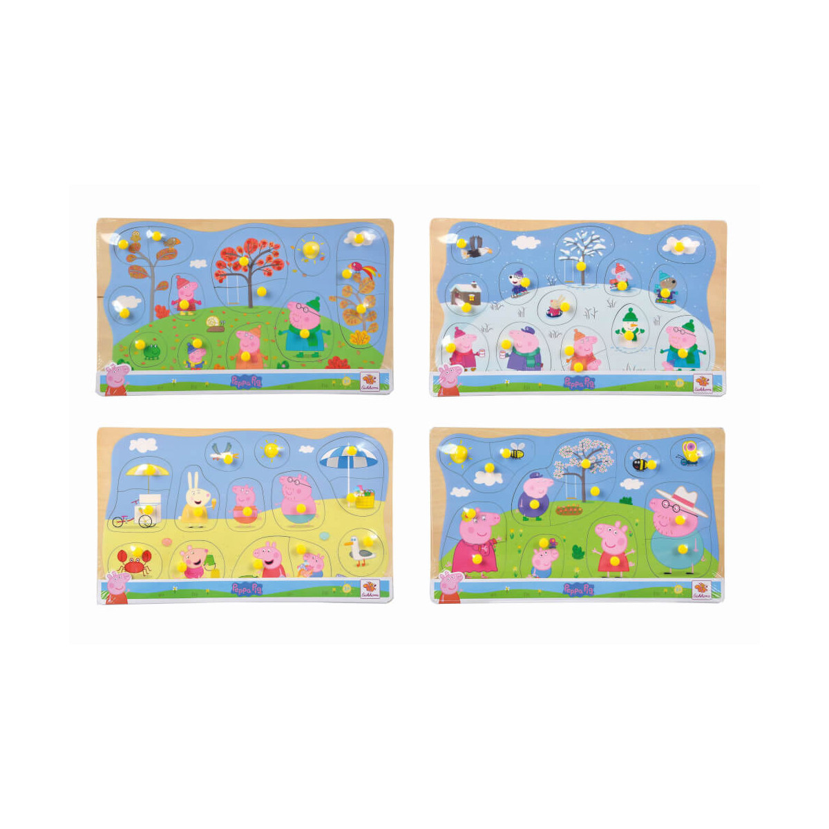 Peppa Pig, Steckpuzzle, 4 sor