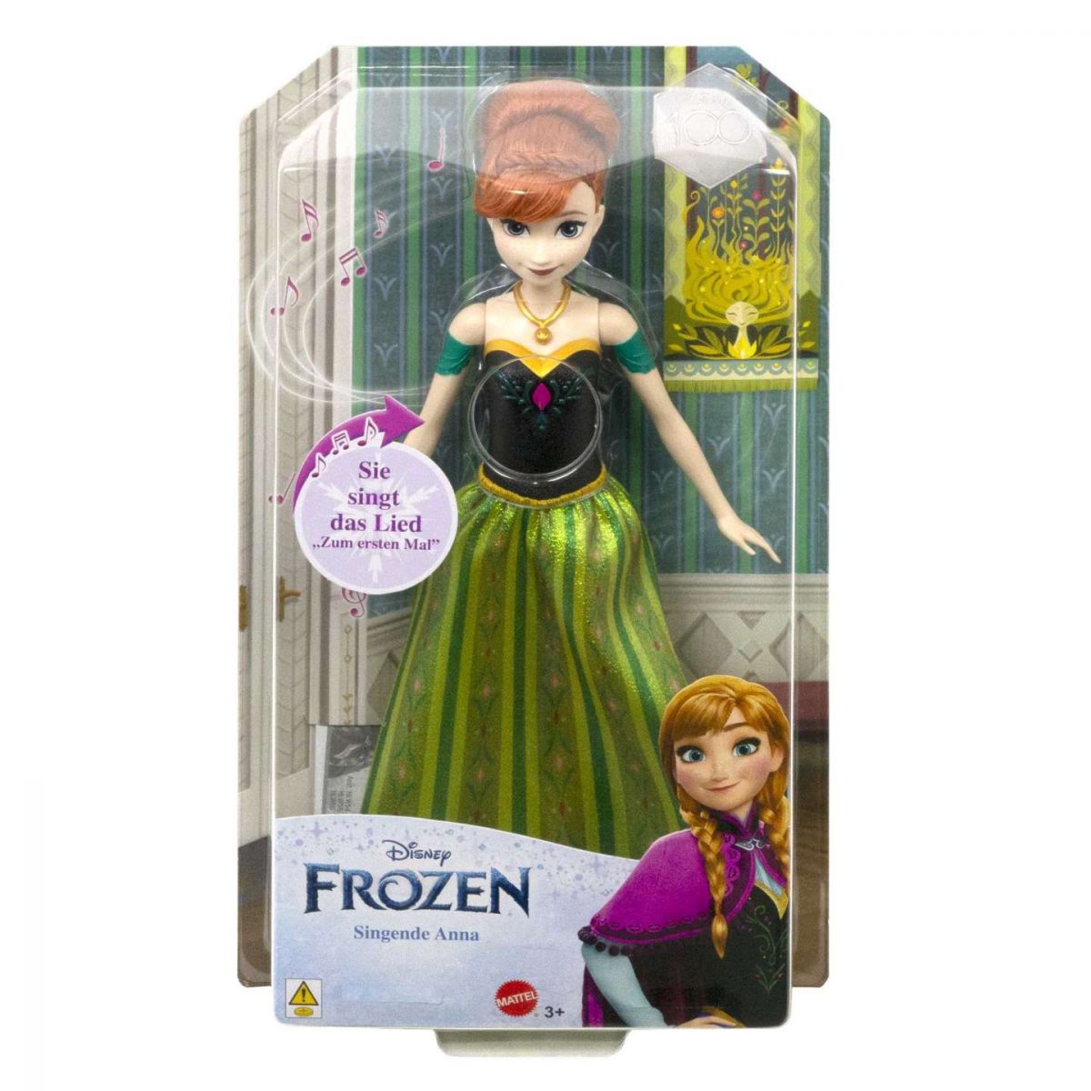 Disney Frozen Singende Anna, grün gekleidet, ab 3 Jahren, originalverpackt.