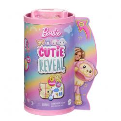 Barbie Cutie Reveal Kuschelweich Serie, Chelsea-Puppe Und Zubehörteile, Plüschlöwe, Brünette Kleine Puppe