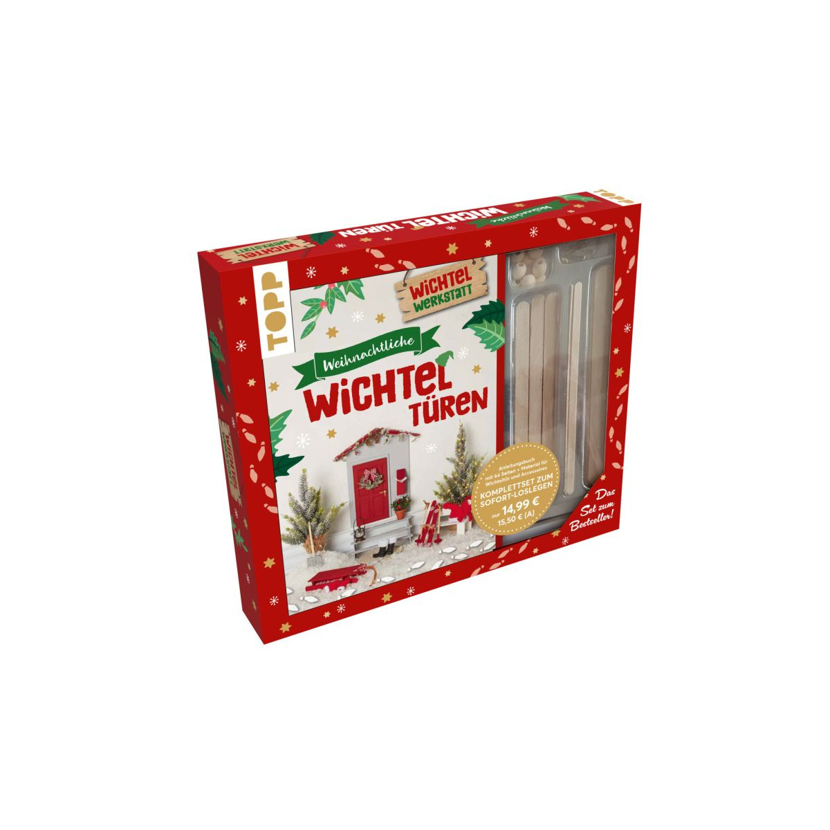 Kreativ-Set: Weihnachtliche Wichteltüren