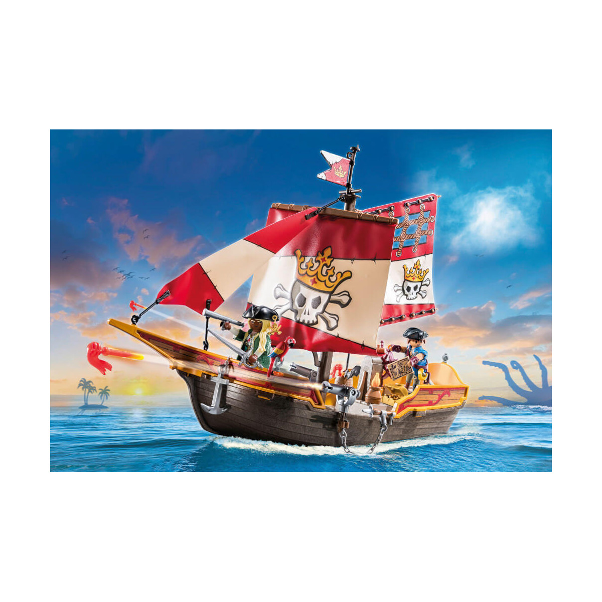 PLAYMOBIL 71418 Kleines Piratenschiff