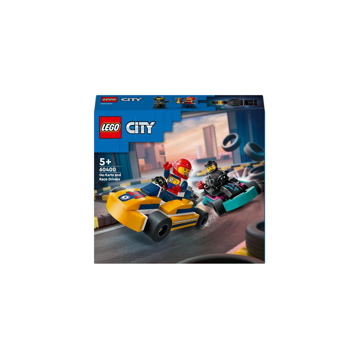 City Go-Karts mit Rennfahrern