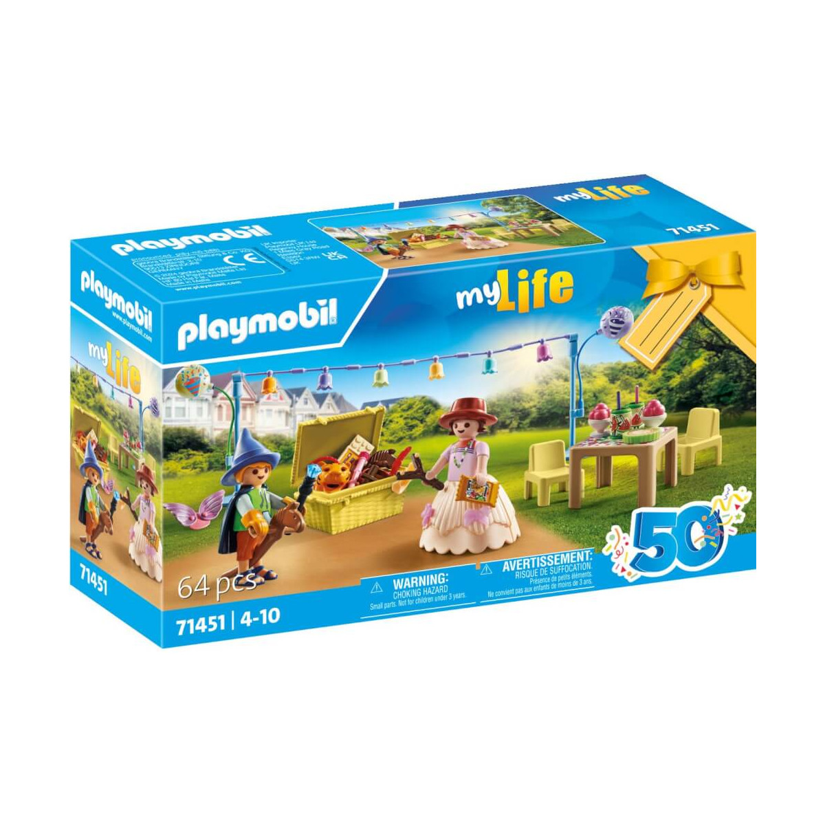 Playmobil myLife Picknickset mit Figuren, Tisch und Zubehör; 64 Teile, für Kinder von 4 bis 10 Jahren.