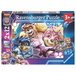 Ravensburger Kinderpuzzle 05721   PAW Patrol: The Mighty Movie   2x12 Teile Paw Patrol Puzzle für Ki