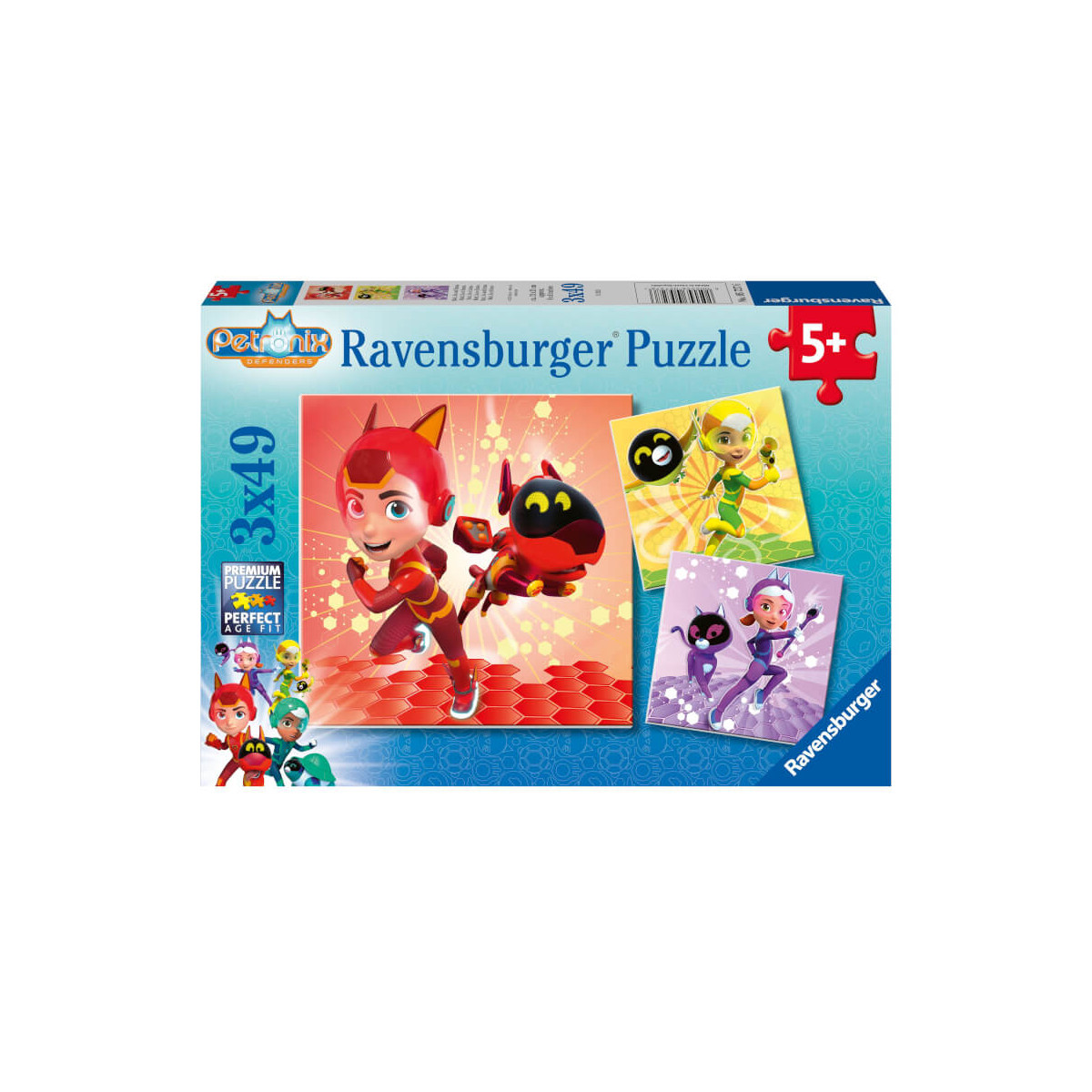 Ravensburger Kinderpuzzle 05727   Matt, Jia und Emma    3x49 Teile Petronix Puzzle für Kinder ab 5 J