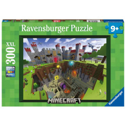 Ravensburger Kinderpuzzle 13334   Minecraft Cutaway    300 Teile XXL Minecraft Puzzle für Kinder ab
