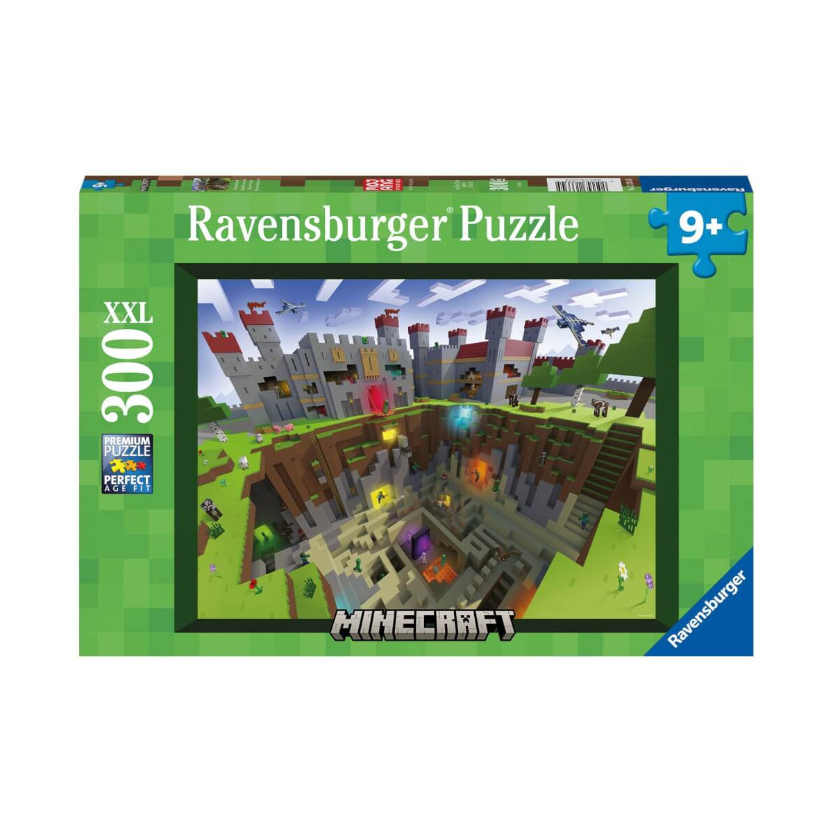 Ravensburger Kinderpuzzle 13334   Minecraft Cutaway    300 Teile XXL Minecraft Puzzle für Kinder ab