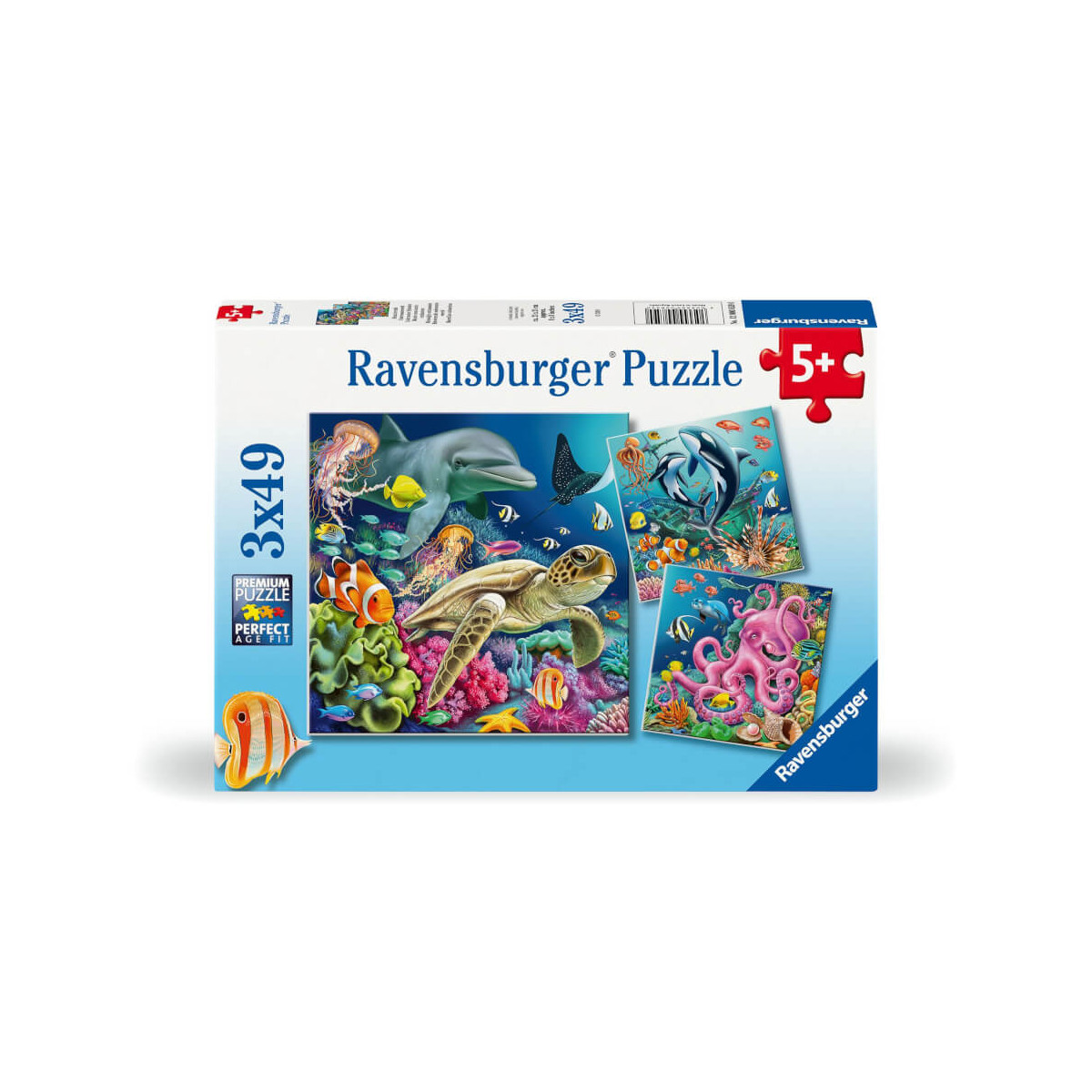 Ravensburger Kinderpuzzle   12000859 Bezaubernde Unterwasserwelt   3x49 Teile Puzzle für Kinder ab 5