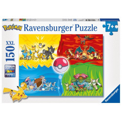 Ravensburger Kinderpuzzle 10035   Pokémon Typen    150 Teile XXL Pokémon Puzzle für Kinder ab 7 Jahr