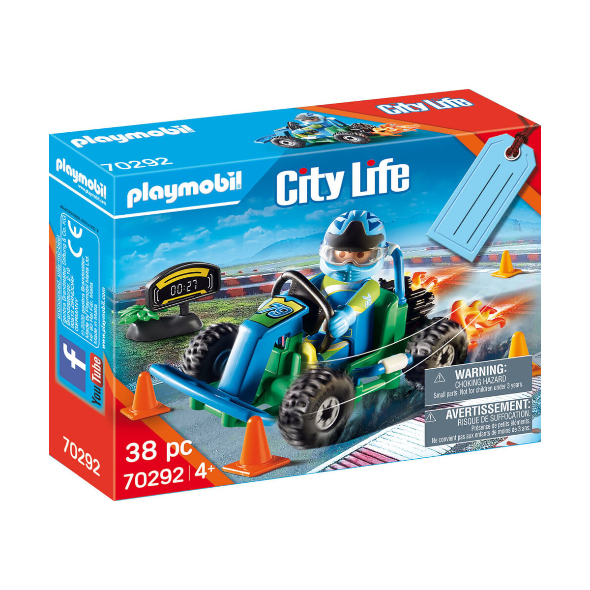 PLAYMOBIL 70292 Geschenkset ''Go Kart Rennen''