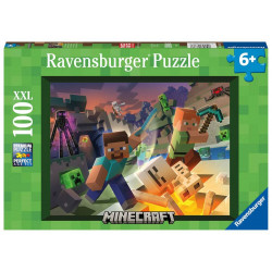 Ravensburger Kinderpuzzle 13333   Monster Minecraft    100 Teile XXL Minecraft Puzzle für Kinder ab